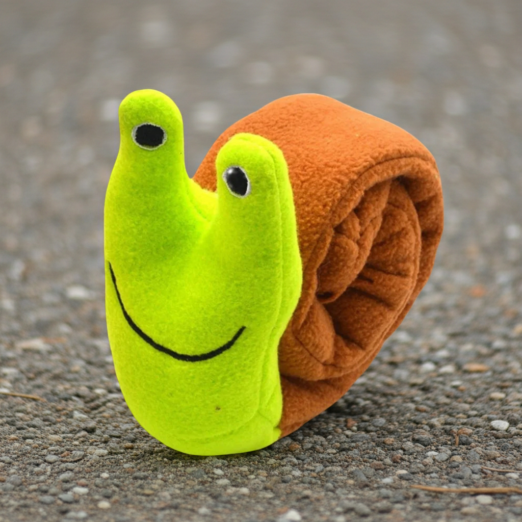 Tiny Pup Den Interactive Snuffle Snail Dog Toy - Plush Dog Puzzle Feeder for Mental Stimulation, Boredom Relief & Slow Feeding for Small to Medium Dogs