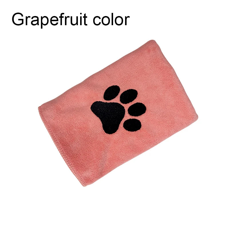 Tiny Pup Den Embroidered Microfiber Dog Bath Towel – Super Soft Absorbent Grooming Drying Towel for Small Dogs & Cats