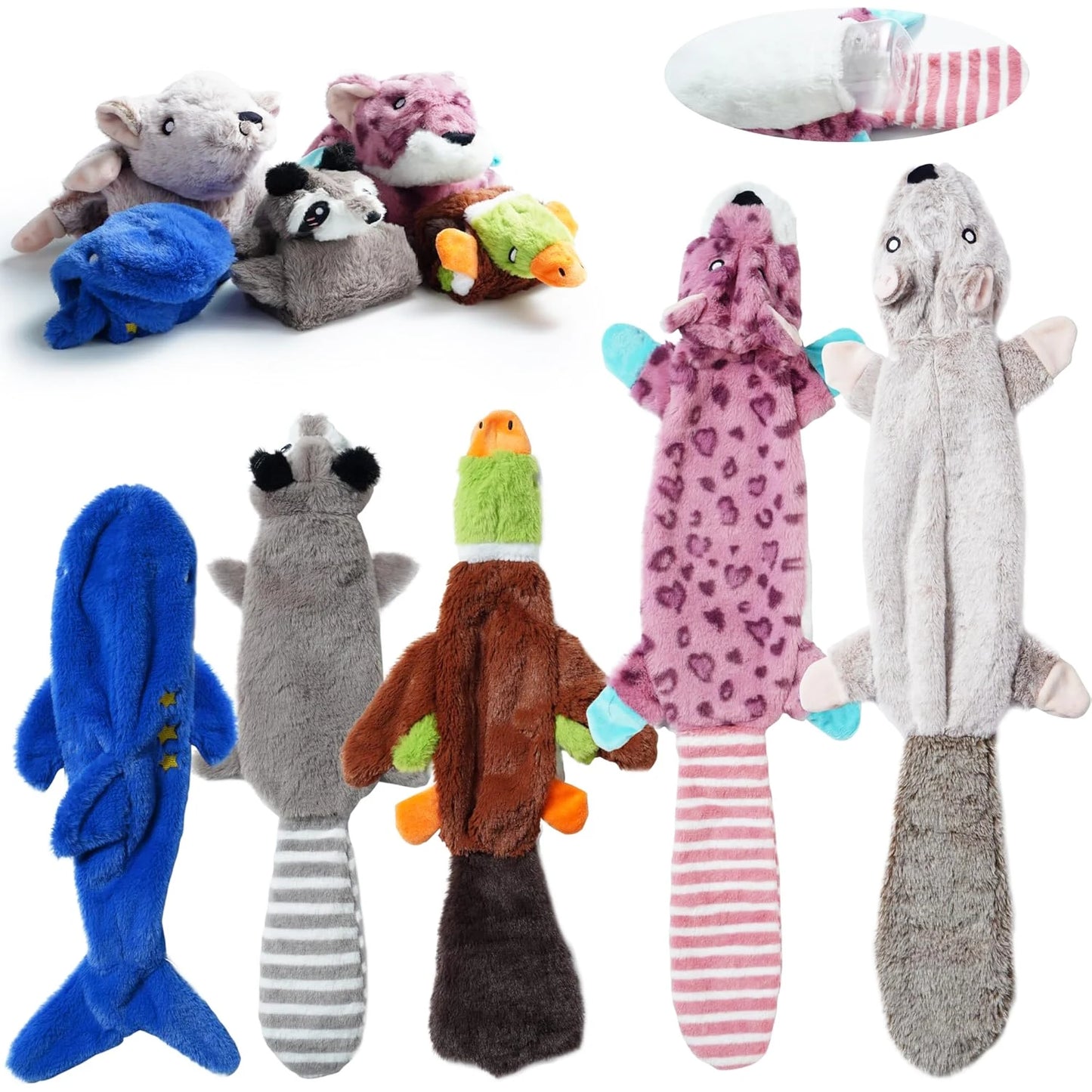 Durable No-Stuffing Dog Toy – Squeaky & Plush for Small to Large Dogs