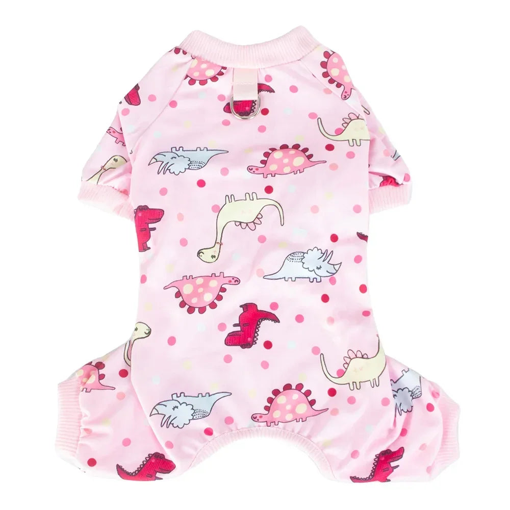 Tiny Pup Den Soft Stretch Dog Pajamas for Small Dogs – Lightweight Summer Puppy PJs Onesie for Chihuahua & Yorkie