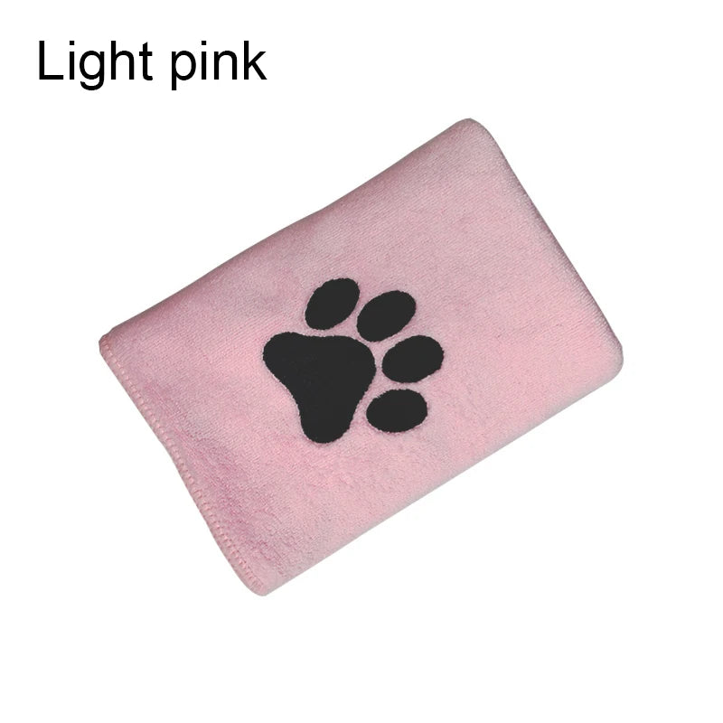 Tiny Pup Den Embroidered Microfiber Dog Bath Towel – Super Soft Absorbent Grooming Drying Towel for Small Dogs & Cats