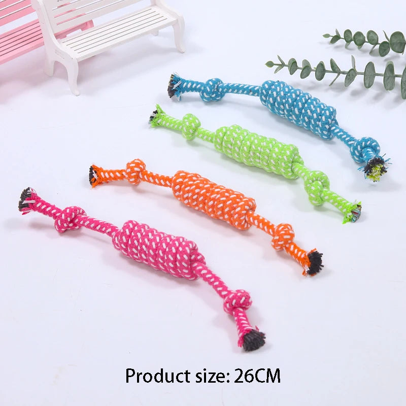 Mini Rope Chew Ball Toy – Durable Interactive Dog Toy for Small Dogs