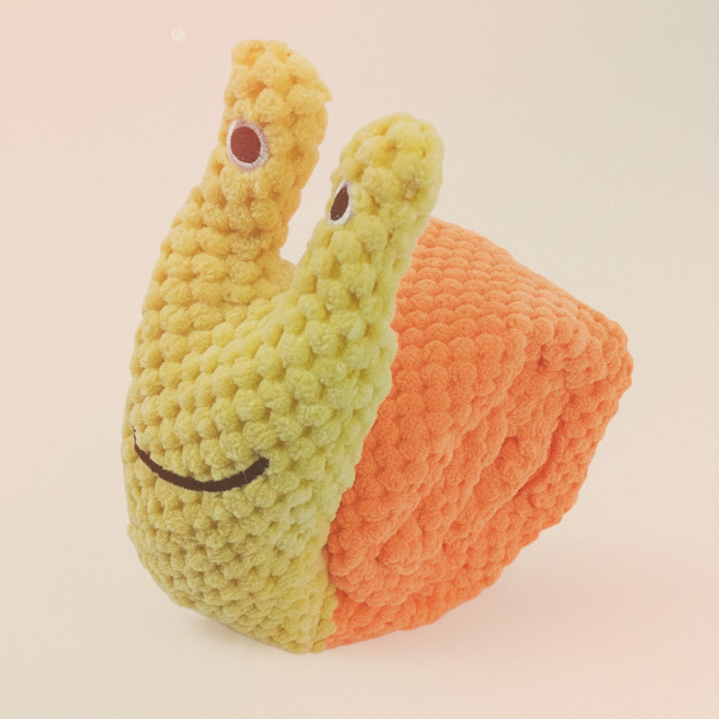 Tiny Pup Den Interactive Snuffle Snail Dog Toy - Plush Dog Puzzle Feeder for Mental Stimulation, Boredom Relief & Slow Feeding for Small to Medium Dogs