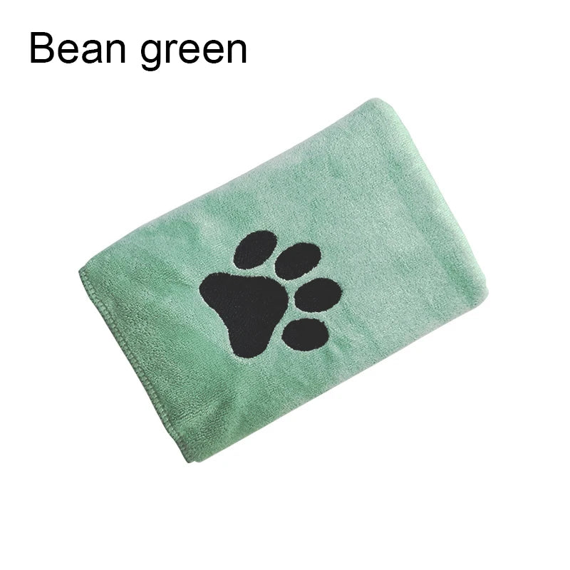 Tiny Pup Den Embroidered Microfiber Dog Bath Towel – Super Soft Absorbent Grooming Drying Towel for Small Dogs & Cats