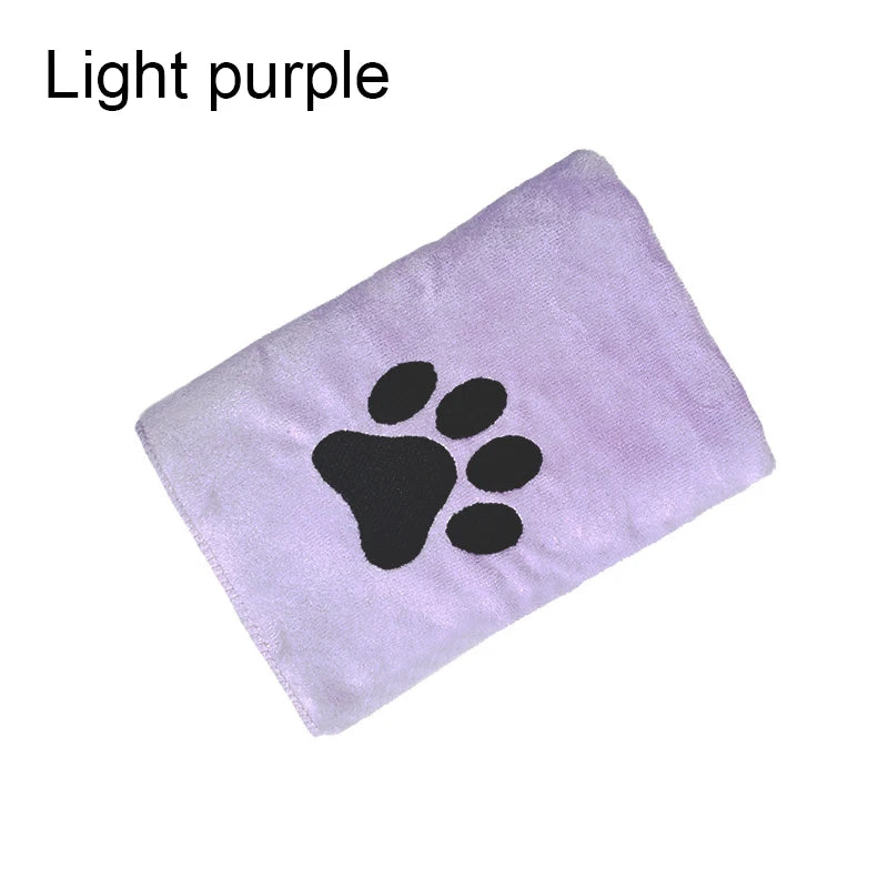 Tiny Pup Den Embroidered Microfiber Dog Bath Towel – Super Soft Absorbent Grooming Drying Towel for Small Dogs & Cats