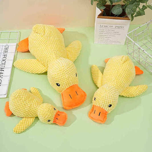 Dog Plush Toy – Squeaky Duck for Calming, Sleep Aid, & Play