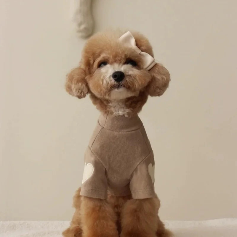 Warm Dog Hoodie for Small Dogs – Bear Design Sweater for Yorkies, Puppies & Cats
