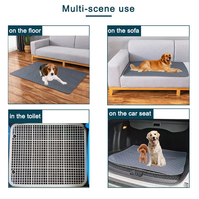 Reusable Dog Pee Pad Blanket – Washable Waterproof Puppy Training Mat