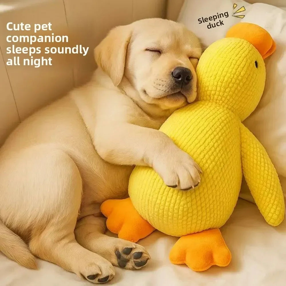 Dog Plush Toy – Squeaky Duck for Calming, Sleep Aid, & Play