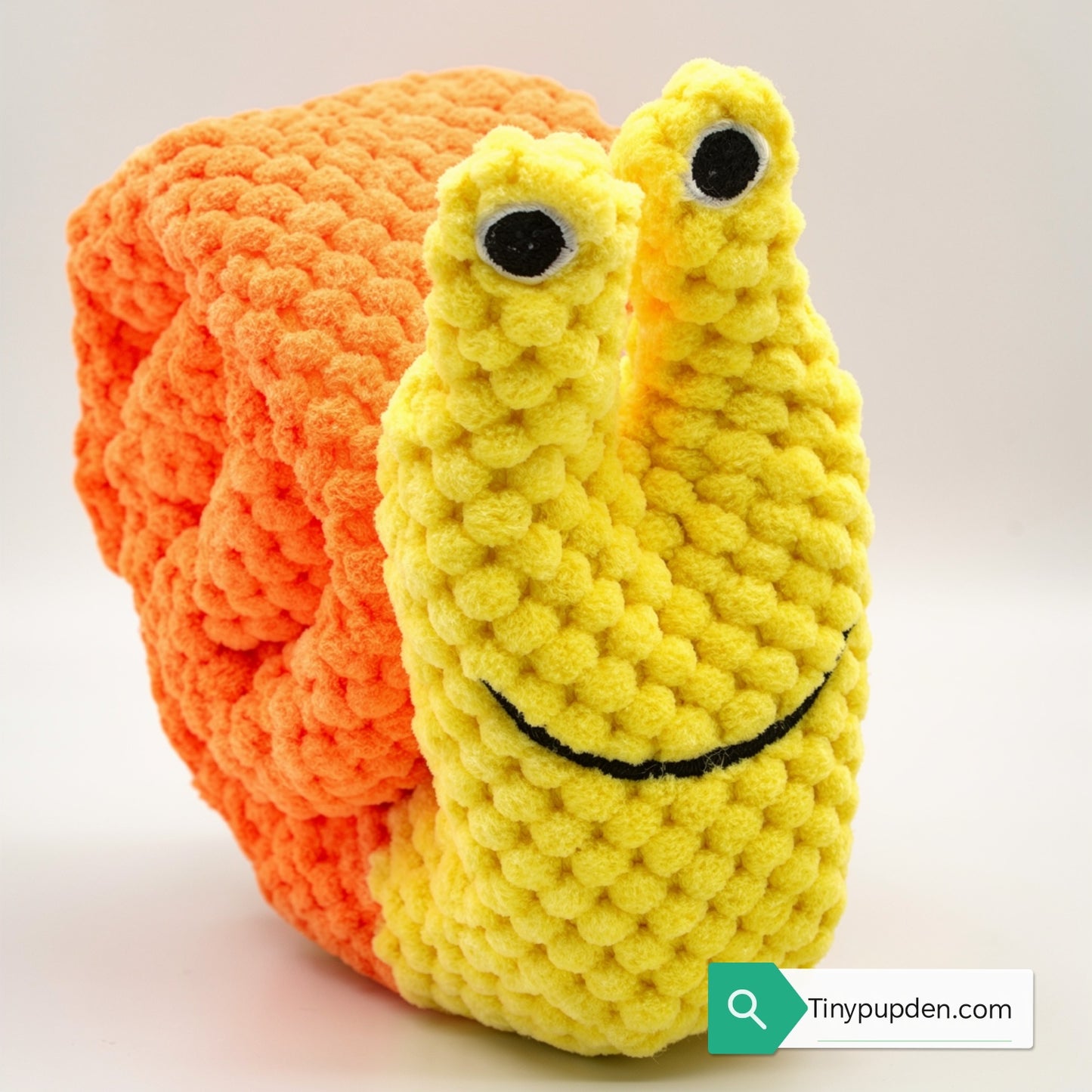 Tiny Pup Den Interactive Snuffle Snail Dog Toy - Plush Dog Puzzle Feeder for Mental Stimulation, Boredom Relief & Slow Feeding for Small to Medium Dogs